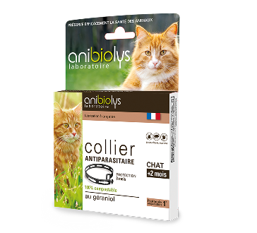 Collier antiparasitaire chat Anibiolys