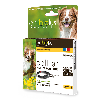 Collier antiparasitaire grand chien Anibiolys