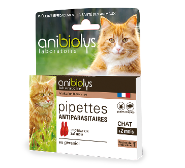 Pipettes antiparasitaire chat Anibiolys