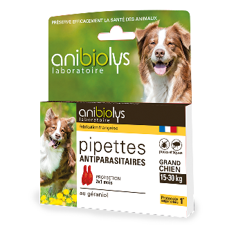Pipettes antiparasitaire grand chien Anibiolys