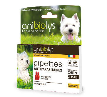 Pipettes antiparasitaire petit chien Anibiolys